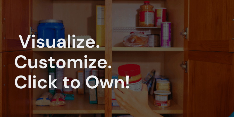 Beautiful, organized pantry that sparks joy - Zenspaces.AI visualization